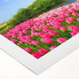 Art deco poster of a European cityscape in muted blue and gray tones on rolled canvas, suitable for dining room decor.