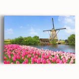 Black and white stretched canvas featuring a European cityscape, ideal for kitchen wall art or bedroom ambiance.