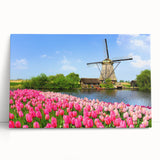 Large black and white stretched canvas of a European cityscape, ideal for kitchen wall art.