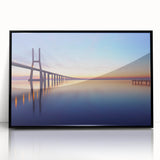 Large abstract wall art featuring Lisbon scenery in muted earth tones on a framed acrylic.