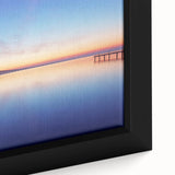 Extra large framed canvas depicting a textured, colorful Lisbon scenery in black, ideal for living room decor.