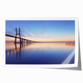 Rolled print of Lisbon scenery with floral elements in soft pastel shades, ideal for art wall dining room.