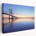 Large canvas print of Lisbon scenery in muted earth tones, ideal for kitchen wall art.