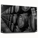 Acrylic print of Porto, Portugal scenery in vibrant colors, ideal for dining room decor.