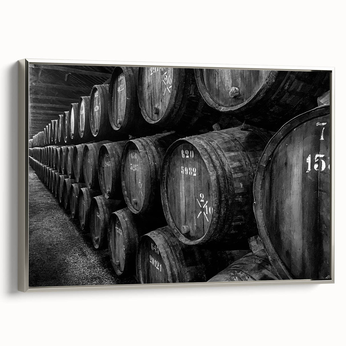 Framed canvas landscape art painting of Porto, Portugal in vibrant colors on a black background, ideal for living room decor.