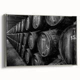 Framed canvas landscape art painting of Porto, Portugal in vibrant colors on a black background, ideal for living room decor.