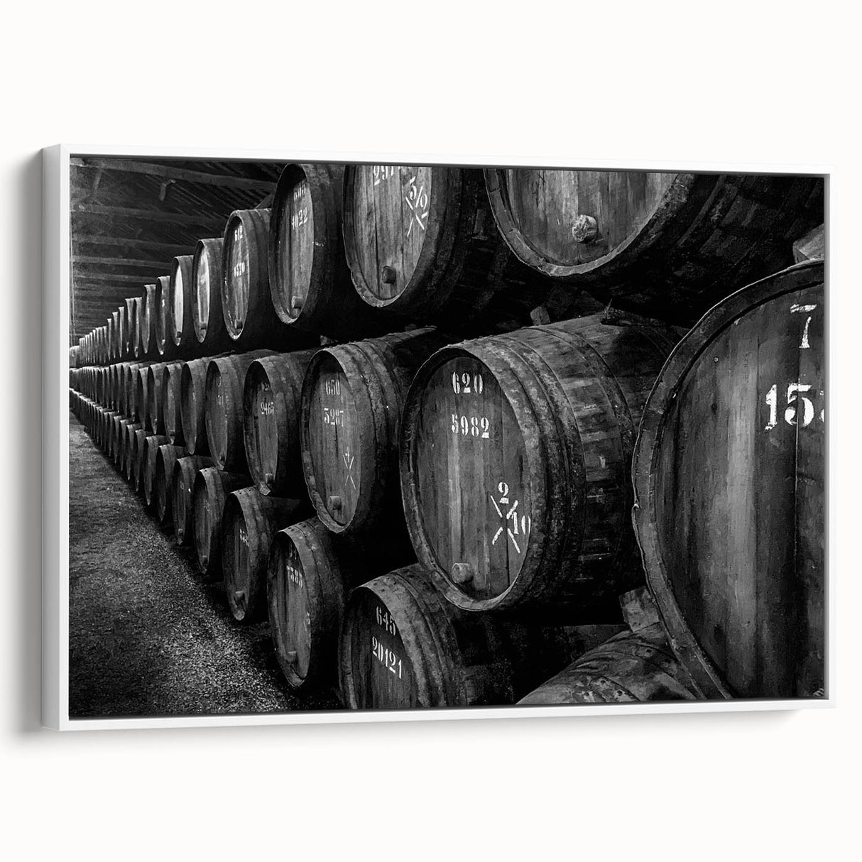 Vintage poster art of Porto, Portugal in vibrant colors on a large framed canvas, ideal for living room decor.