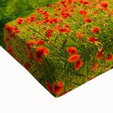 Black and white landscape art painting of a European countryside on stretched canvas, ideal for bedroom wall decor.