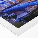 Art Deco poster of Saint Petersburg scenery in muted earth tones on rolled canvas, suitable for dining room wall art.