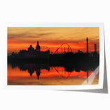 Scenic Sochi landscape on rolled print, featuring soft pastel colors, ideal for dining room wall art.