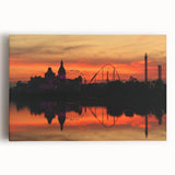 Black and white photograph of Sochi landscape on stretched canvas, ideal for kitchen wall art or bedroom ambiance.