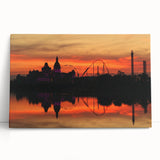 Black and white photo of Sochi landscape on large stretched canvas, suitable for kitchen wall art.