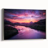 Landscape art painting of a Scottish scene on framed canvas, featuring muted earth tones, ideal for office or study decor.