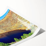 Extra large wall art featuring line art flowers in a minimalistic style, printed on rolled canvas.