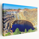 Scenic Andalucia landscape on stretched canvas, featuring muted earth tones, ideal for kitchen wall art.