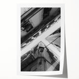 Rolled print of Barcelona scenery featuring vibrant floral elements, ideal for art wall dining room.