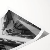 Extra large wall art featuring line art flowers in muted tones on rolled print, suitable for large living room decor.