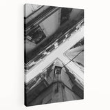 Large canvas print of Barcelona scenery in muted earth tones, ideal for kitchen wall art.