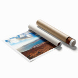 Extra large rolled print of a vibrant floral scene in the Canary Islands, ideal for classy bathroom wall art.