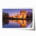 Extra large rolled print of Madrid scenery with vibrant floral designs, ideal for art wall dining room.