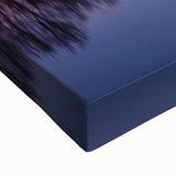 Black and white landscape art painting of Madrid on stretched canvas, ideal for bedroom wall art.