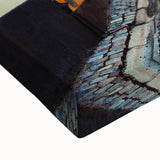 Large art of Stockholm skyline in black and white on stretched canvas, suitable for bedroom wall.