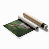 Extra large rolled print of a serene Swedish landscape with soft pastel colors, ideal for classy bathroom wall art.
