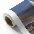 Art Deco poster of Geneva skyline in monochrome, printed on rolled canvas, ideal for nursery wall art.