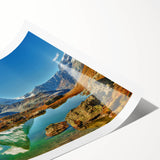 Extra large wall art featuring line art flowers in muted earth tones on a rolled print, ideal for large living room decor.