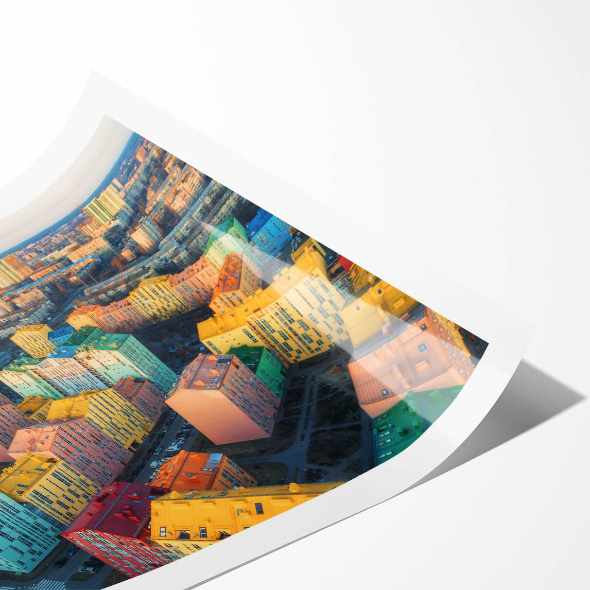 Extra large rolled print featuring line art flowers in soft pastel shades, ideal for large living room wall art.
