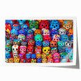 Extra large rolled print of Cancun scenery with vibrant floral elements, ideal for art wall dining room.