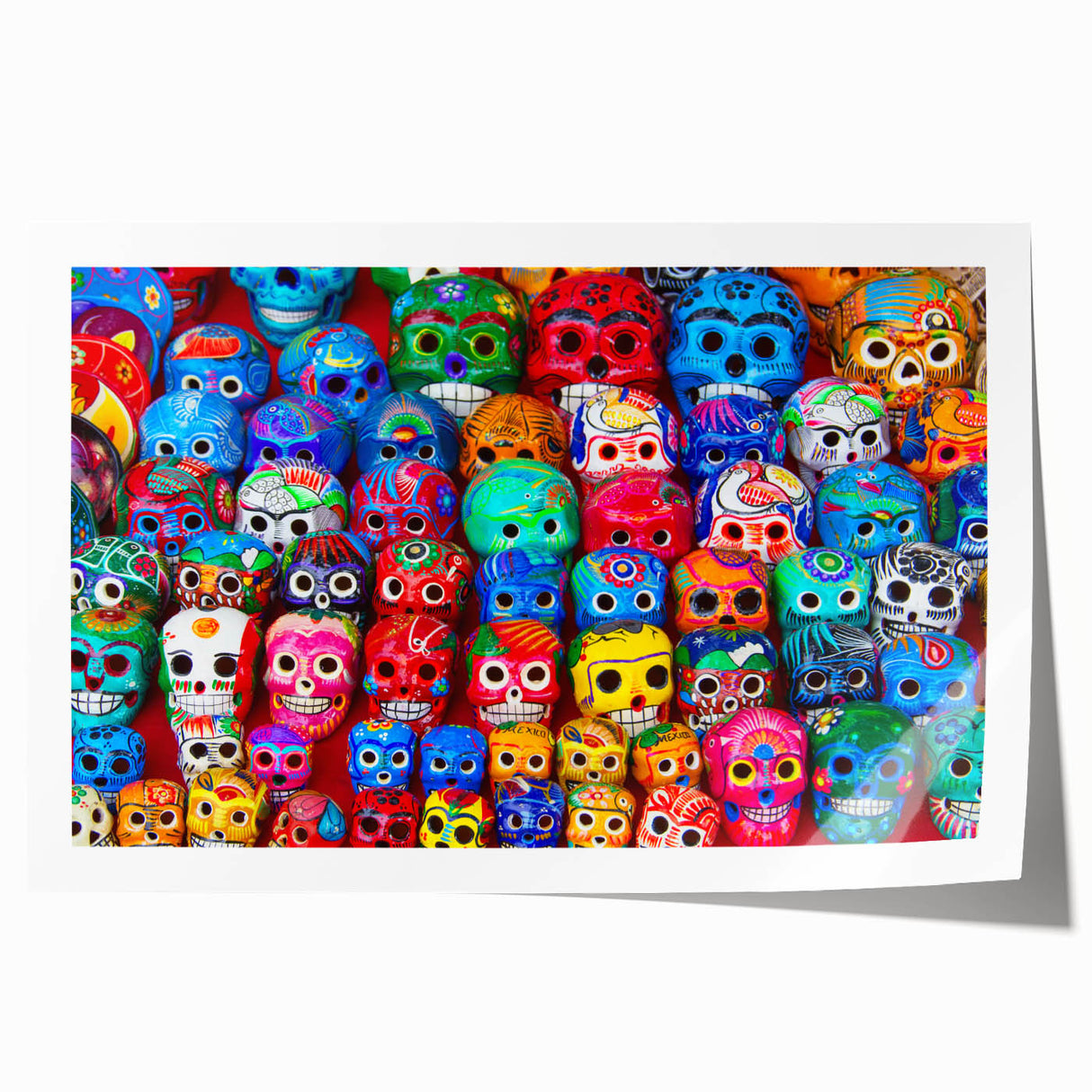 Extra large rolled print of Cancun scenery with vibrant floral elements, ideal for art wall dining room.
