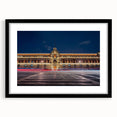 Extra large abstract art print of Mexico City with vibrant, colorful textures on a framed black mat.