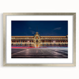 Textured abstract art print of Mexico City in muted earth tones on a framed canvas, suitable for bedroom decor.