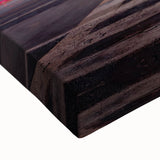 Large art of Mexico City landscape in black and white on stretched canvas, suitable for bedroom wall decor.