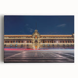 Black and white aerial view of Mexico City on large stretched canvas, ideal for kitchen wall art.