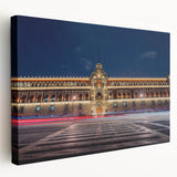 Large stretched canvas of Mexico City scenery in muted earth tones, ideal for kitchen wall art.