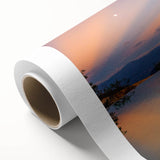 Art Deco poster of Oaxaca scenery on rolled canvas, featuring muted earth tones.