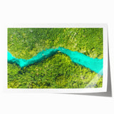 Rolled print of Quintana Roo scenery in pastel shades, suitable as art wall dining room decor or classy bathroom wall art.