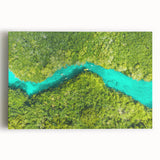 Black and white photo of Quintana Roo scenery on stretched canvas, ideal for kitchen wall art.