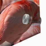 Large abstract wall art depicting Yucatan scenery in mid-century modernist style on acrylic glass.