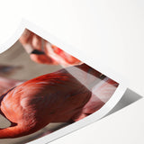 Extra large wall art featuring line art flowers in muted earth tones on a rolled canvas, great for large living room decor.