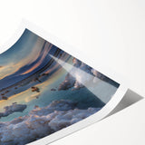 Extra large wall art featuring line art flowers in muted earth tones on a rolled print, ideal for large living room decor.