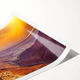 Extra large rolled print featuring line art flowers in neutral tones, ideal for large living room wall decor.