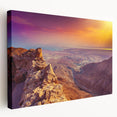 Large canvas print featuring a Middle Eastern scenery in earthy tones, ideal for kitchen wall art.