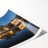 Extra large wall art featuring line art flowers in neutral tones on a rolled print, suitable for large living room decor.