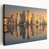 Large canvas print of a Middle Eastern desert scene in warm earth tones, ideal for kitchen wall art.