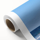 Art Deco style poster of Saudi Arabia scenery on rolled canvas, featuring earth tones.