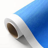 Art deco poster of a serene Fiji ocean scene in cool blue and green tones, printed on rolled canvas.