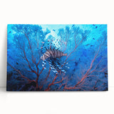 Black and white stretched canvas featuring a panoramic ocean scene, ideal for kitchen wall art or bedroom ambiance.